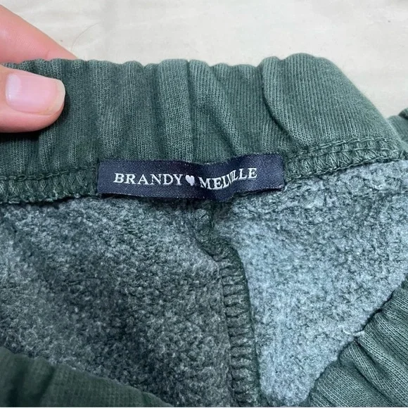 Brandy Melville Forest Green Joggers - Picture 3 of 3
